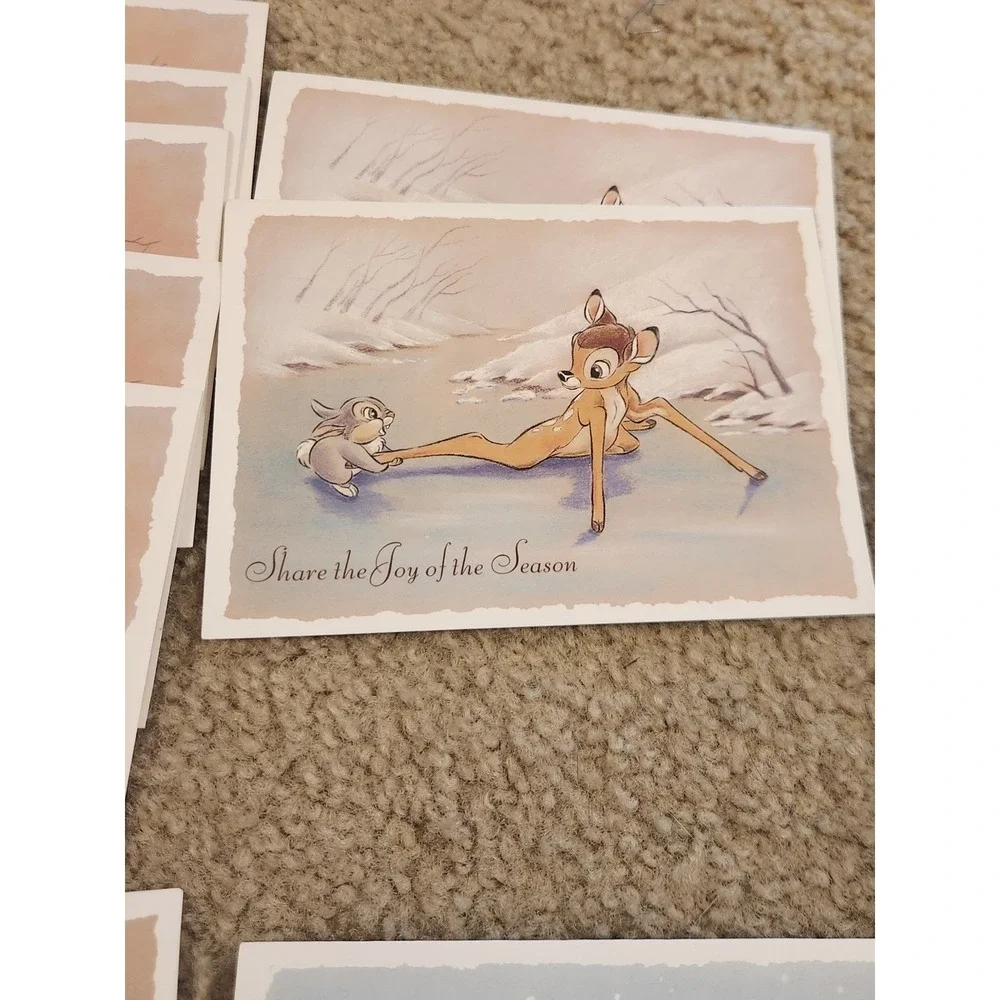 Disney Bambi‎ Thumper Assorted Holiday Christmas Cards 17 Count Boxed Set